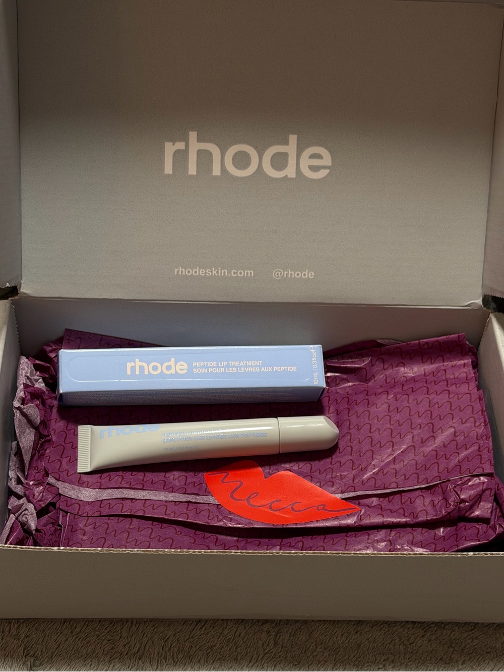 RHODE Mecca Exclusive Peptide Lip Treatment in Sugarberry🫐